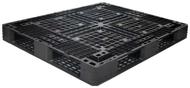 Pallet plástico 100x120x12 Travado (Rackável), foto 1 de 2